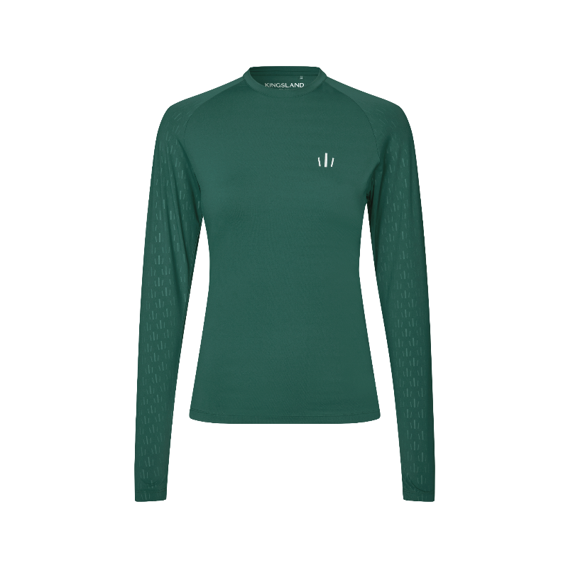 Kingsland - T-shirt manches longues femme KLNico green june bug | - Ohlala