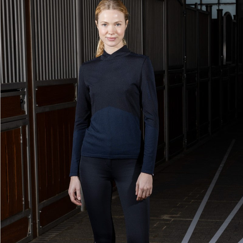 Kingsland - T-shirt manches longues technique femme KLVera marine | - Ohlala