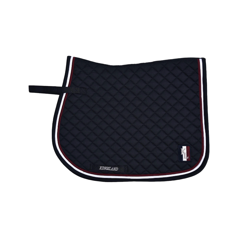 Kingsland - Tapis de selle Classic marine | - Ohlala