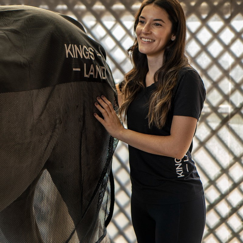 Kingsland - T-shirt manches courtes mesh femme KLHanna marine | - Ohlala