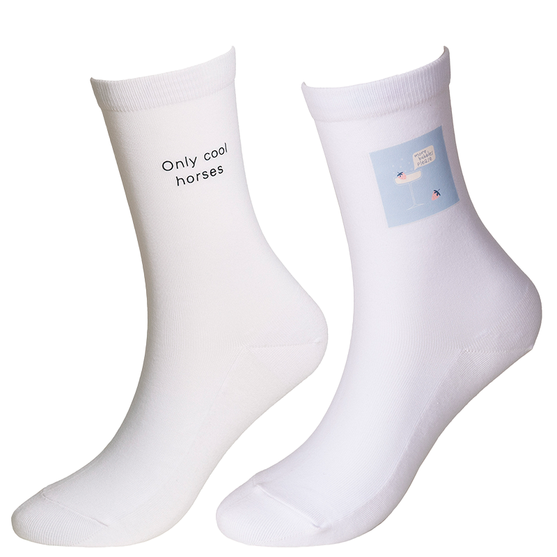 Kentucky Horsewear - Witte Cool Horses rij sokken x2
