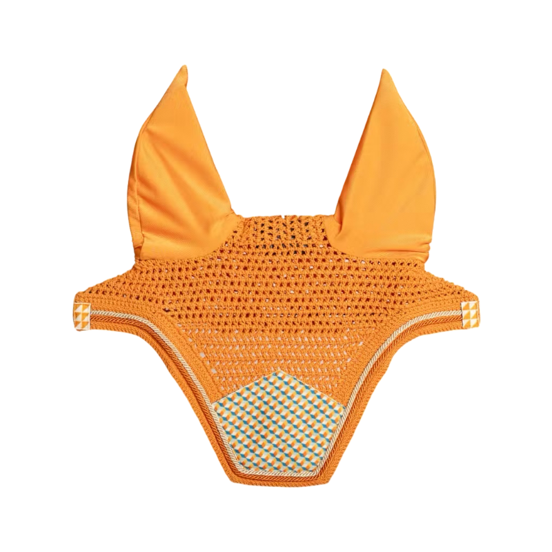 Kentucky Horsewear - Bonnet pour chevaux Wellington Velvet Printing cubes colorfull | - Ohlala