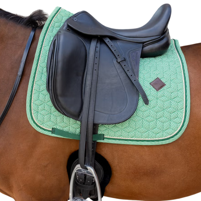 Kentucky Horsewear - Tapis de dressage Velvet Printing chess vert | - Ohlala