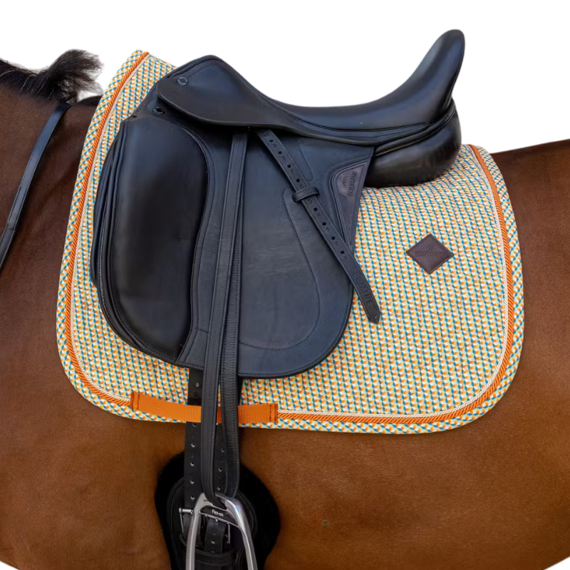 Kentucky Horsewear - Tapis de dressage Velvet Printing cubes colorfull | - Ohlala