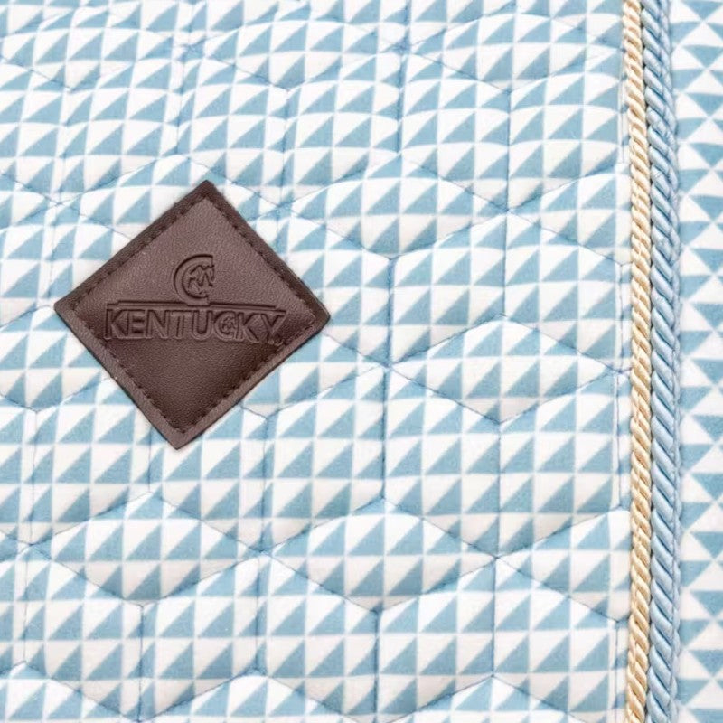 Kentucky Horsewear - Tapis de dressage Velvet Printing flags light blue | - Ohlala