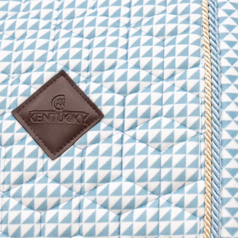 Kentucky Horsewear - Tapis de selle Velvet Printing flags light blue | - Ohlala