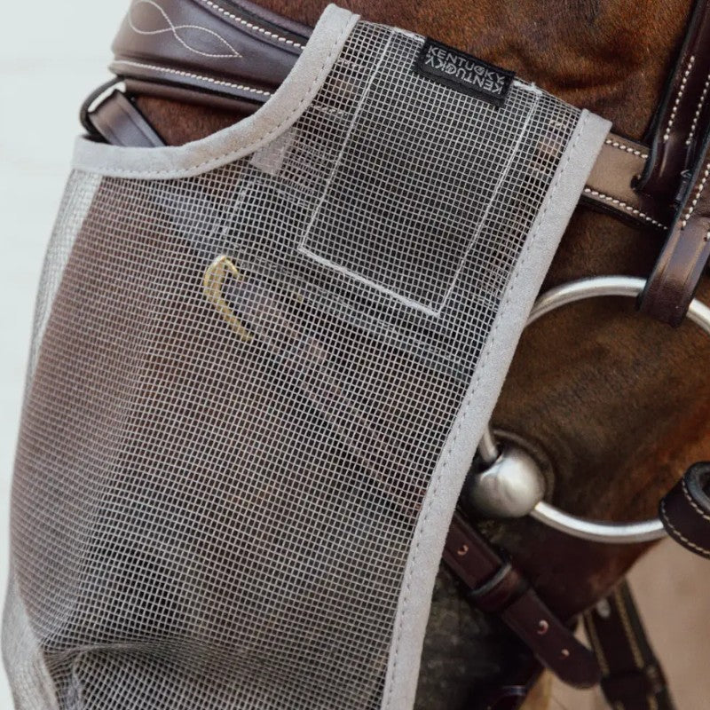 Kentucky Horsewear - Filet de nez anti-mouches gris | - Ohlala