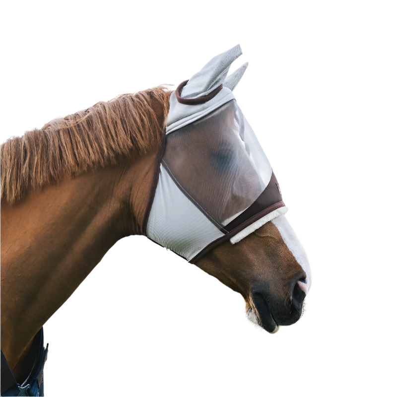 Kentucky Horsewear - Masque anti-mouches Friendly avec oreilles argent | - Ohlala