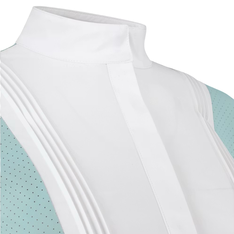 Kentucky Horsewear - Polo manches courtes femme Heritage Air dusty blue | - Ohlala