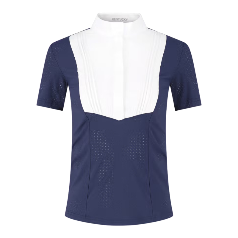 Kentucky Horsewear - Polo manches courtes femme Heritage Air marine | - Ohlala