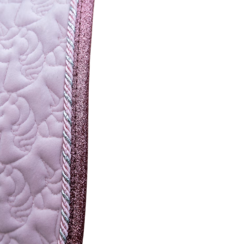 Kentucky Horsewear - Tapis de dressage tête de licorne paillettes rose tendre | - Ohlala