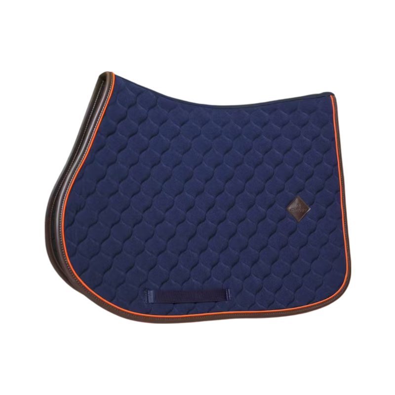 Kentucky Horsewear - Tapis de selle Onion Quilt Leather Neon marine | - Ohlala