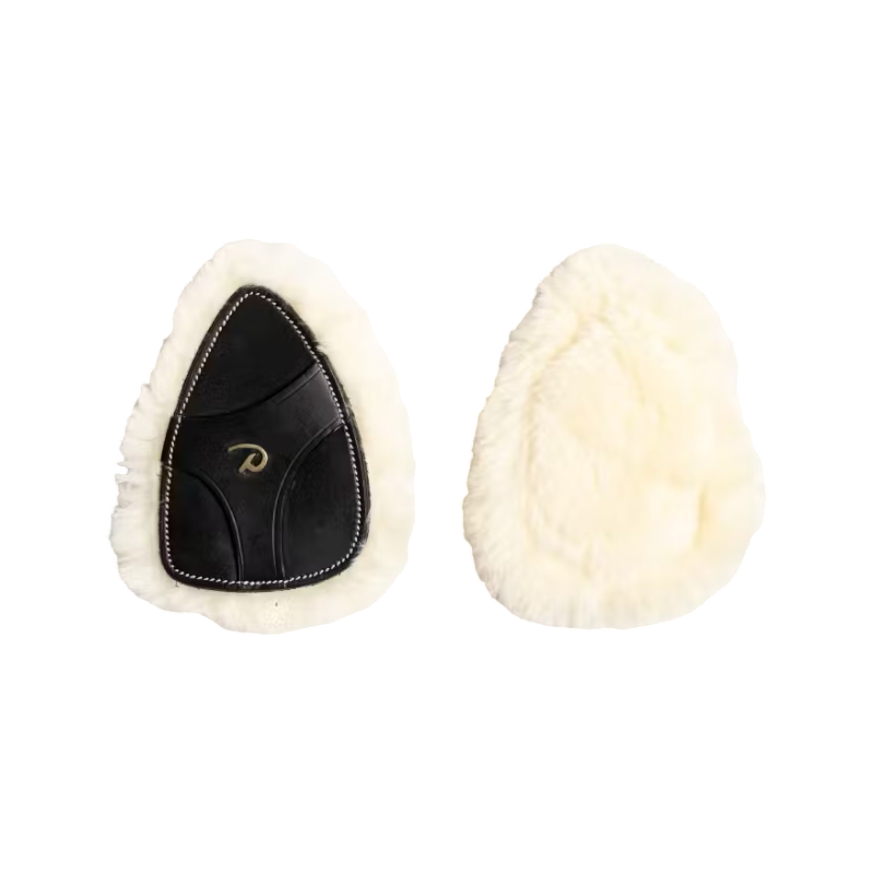 Dyon - Vegan sheepskin protective pad hunting collar 5 points D black