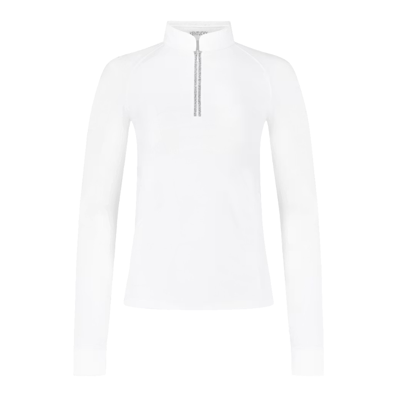Kentucky Horsewear - Polo de concours manches longues femme Classic blanc | - Ohlala