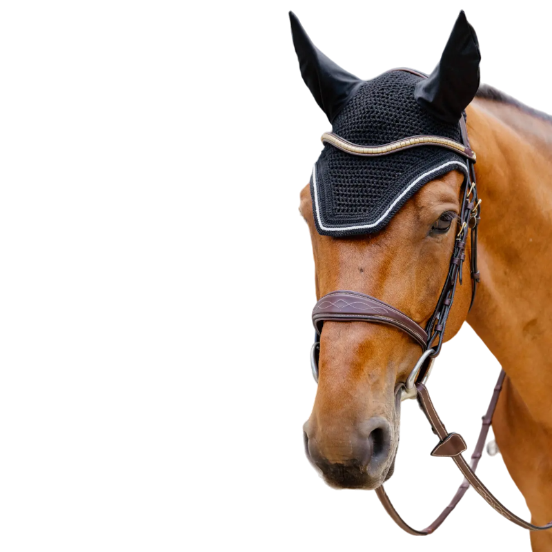 Kentucky Horsewear - Bonnet pour chevaux Wellington Diamond Rope noir | - Ohlala