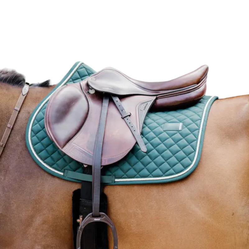 Kentucky Horsewear - Tapis de selle Diamond Rope vert pin | - Ohlala