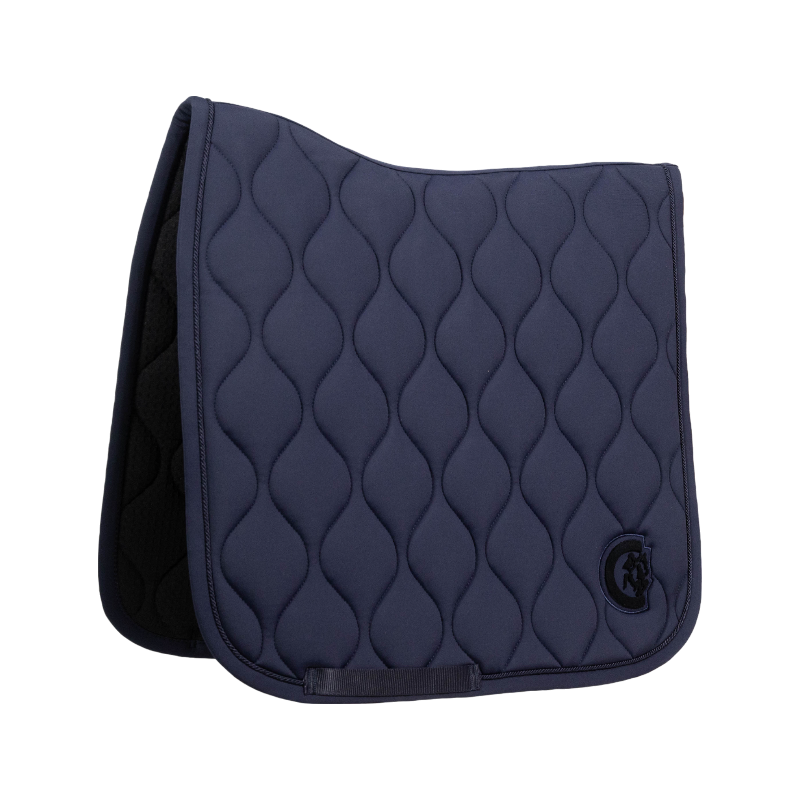 Kentucky Horsewear - Tapis de dressage Wave 3D logo marine | - Ohlala