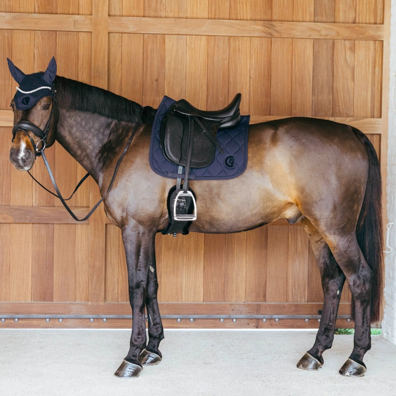 Kentucky Horsewear - Tapis de dressage Wave 3D logo marine | - Ohlala