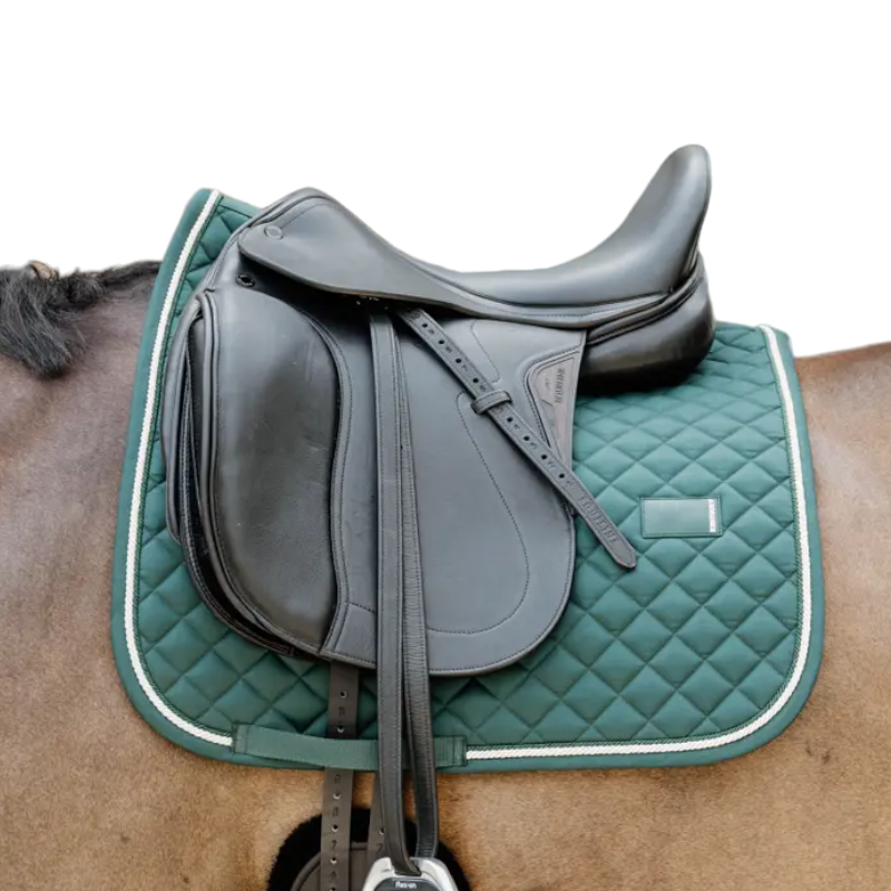 Kentucky Horsewear - Tapis de dressage Diamond Rope vert pin | - Ohlala