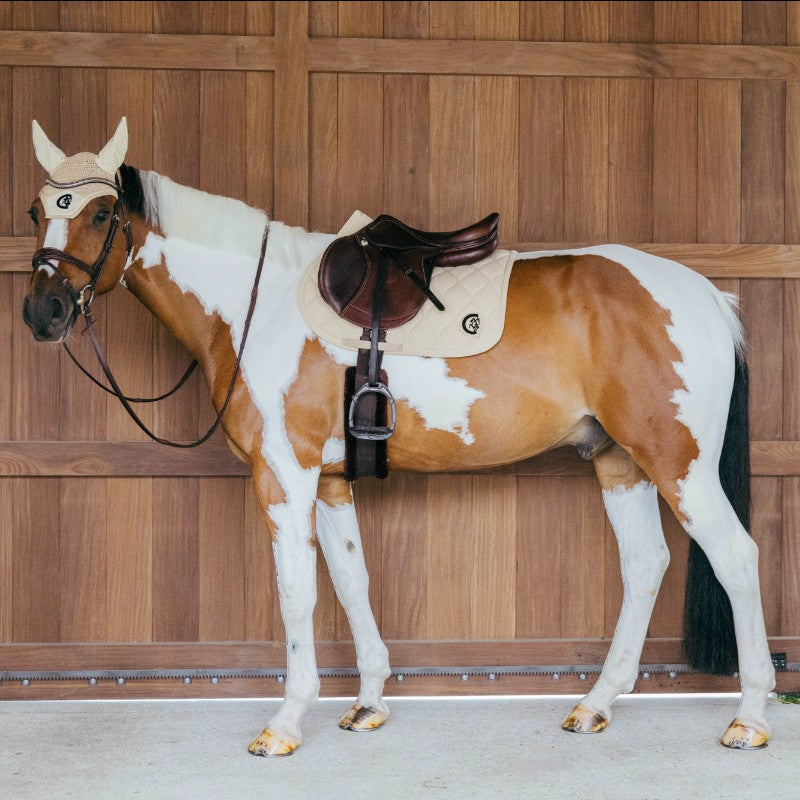Kentucky Horsewear - Tapis de selle Wave jumping 3D logo beige | - Ohlala