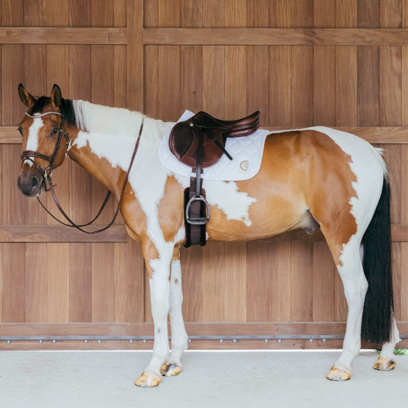 Kentucky Horsewear - Tapis de selle Wave jumping 3D logo blanc | - Ohlala