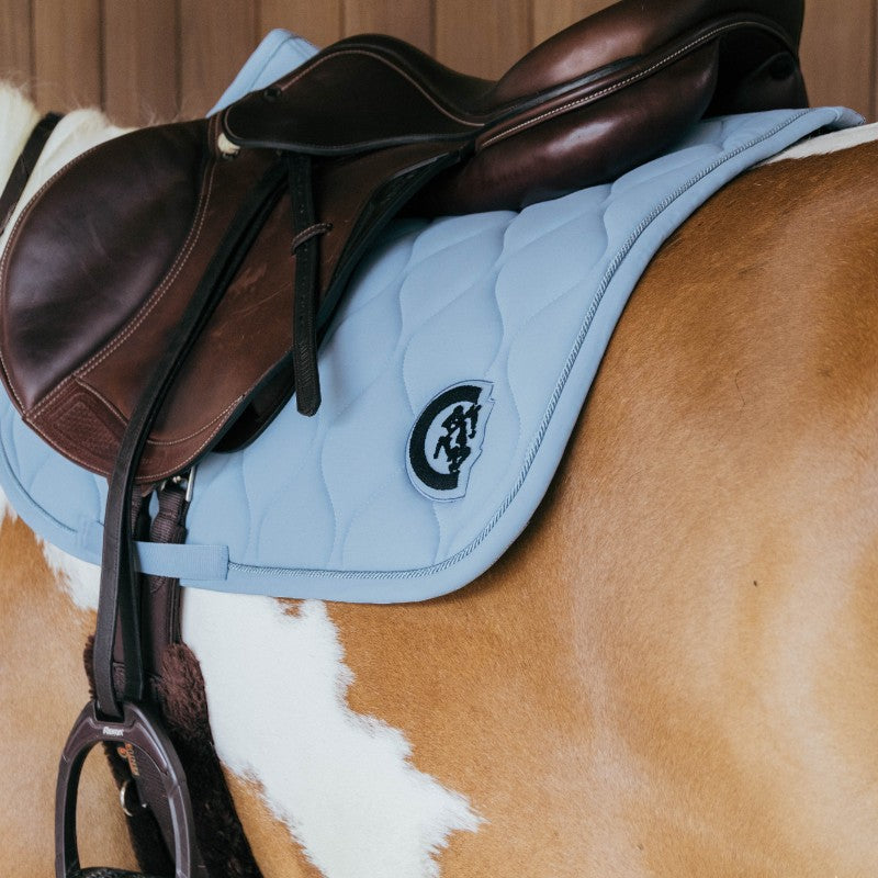 Kentucky Horsewear - Tapis de selle Wave jumping 3D logo bleu clair | - Ohlala