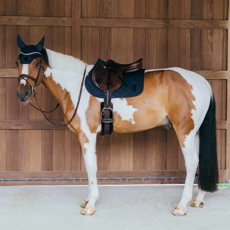 Kentucky Horsewear - Tapis de selle Wave jumping 3D logo marine | - Ohlala