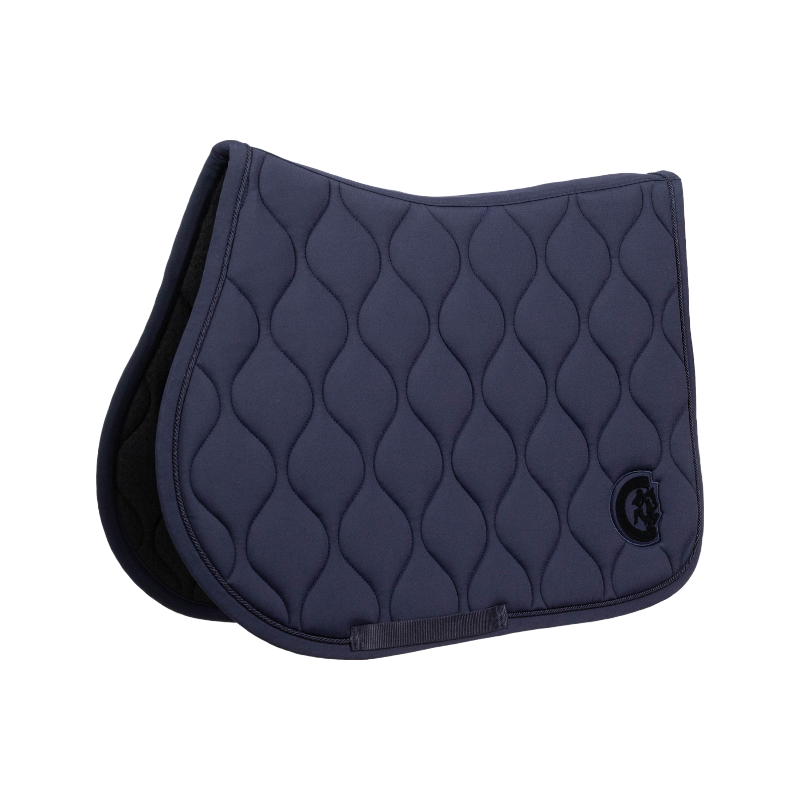 Kentucky Horsewear - Tapis de selle Wave jumping 3D logo marine | - Ohlala