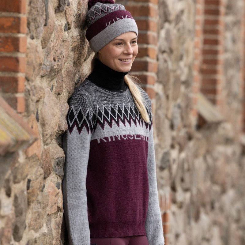 Kingsland - Pull tricoté col montant unisexe KLMontez noir | - Ohlala