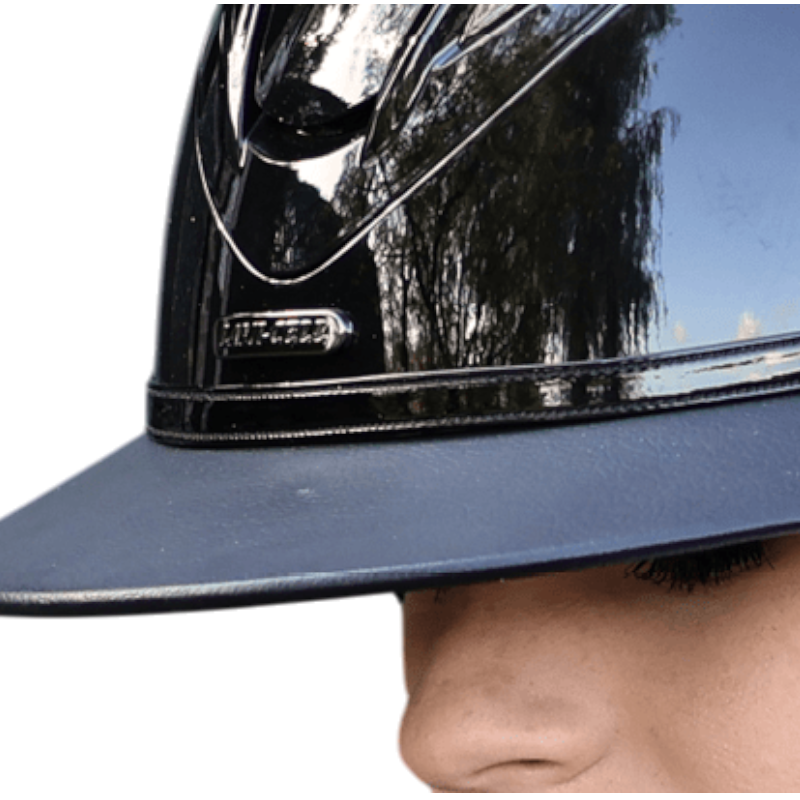 Lami-cell - Galon pour casque d'équitation Glossy noir | - Ohlala