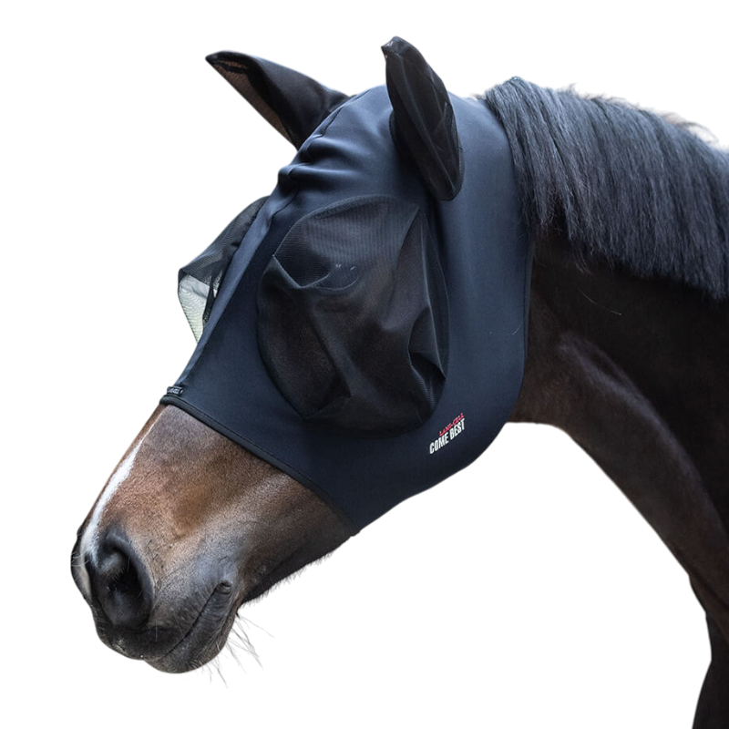 Lami-cell - Masque anti-mouches avec oreilles Titanium Come Best noir | - Ohlala