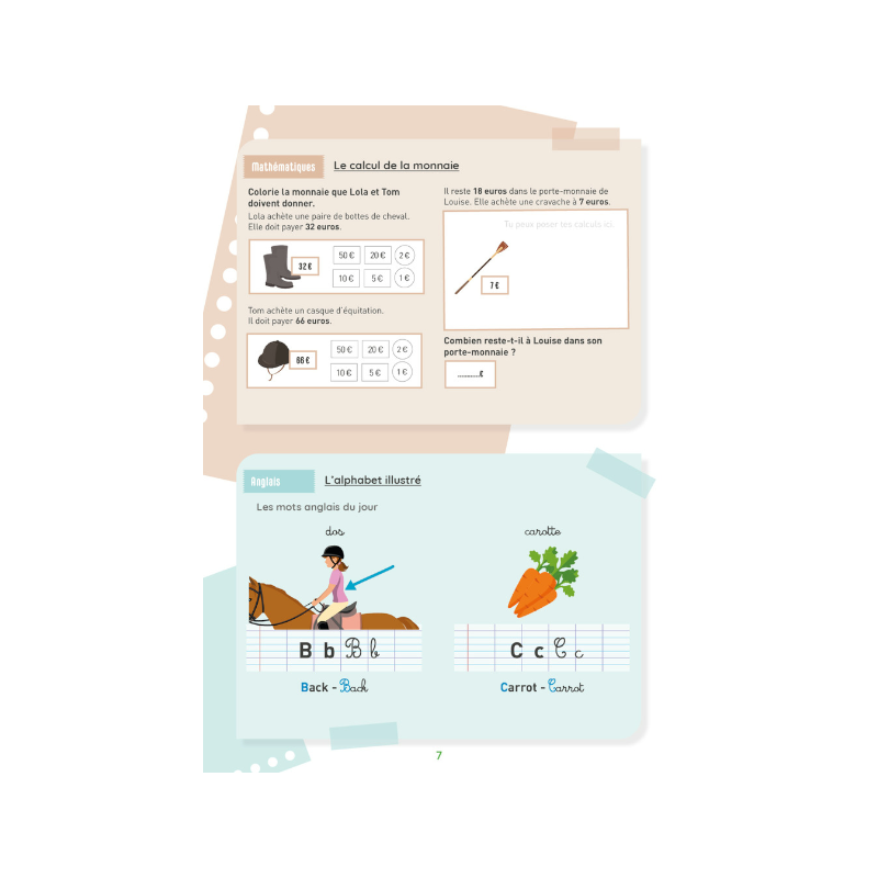 Lavauzelle - Cahier d'activités sur le thème du cheval niveau CP | - Ohlala