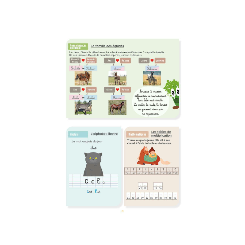 Lavauzelle - Cahier d'activités sur le thème du cheval niveau CM2 | - Ohlala