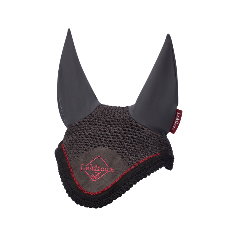 Lemieux - Bonnet anti-mouches Classic Cinder gris/ bordeaux | - Ohlala