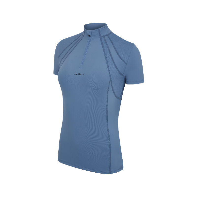 Lemieux - Baselayer manches courtes femme Mia Mesh ice blue | - Ohlala