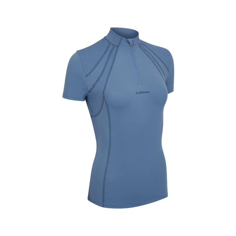 Lemieux - Baselayer manches courtes femme Mia Mesh ice blue | - Ohlala