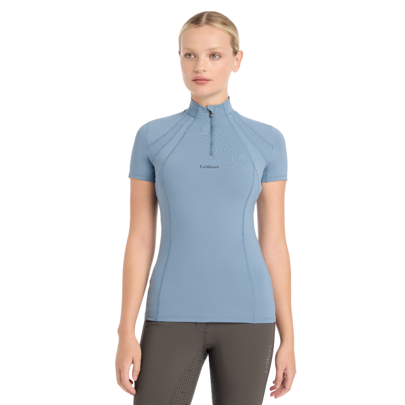 Lemieux - Baselayer manches courtes femme Mia Mesh ice blue | - Ohlala