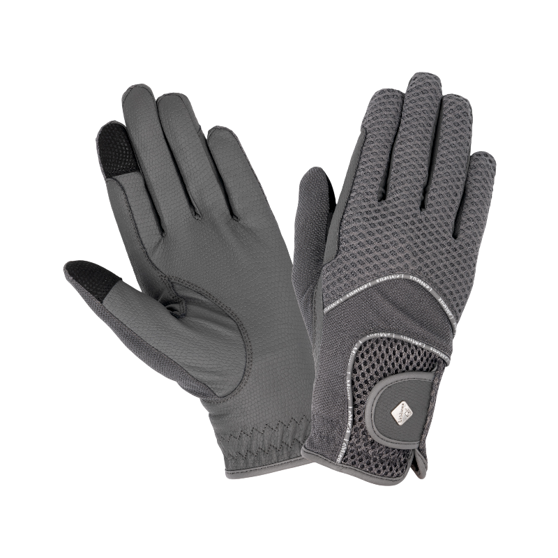 Lemieux - Gants d'équitation 3D Mesh gris | - Ohlala