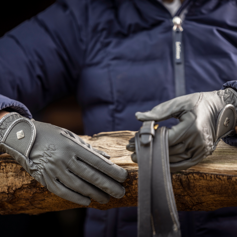 Lemieux - Gants d'équitation Classic gris | - Ohlala