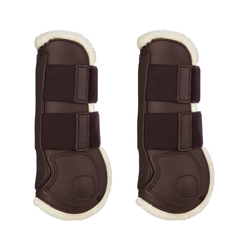 Lemieux - Guêtres ouvertes tendons Capella Comfort marron | - Ohlala