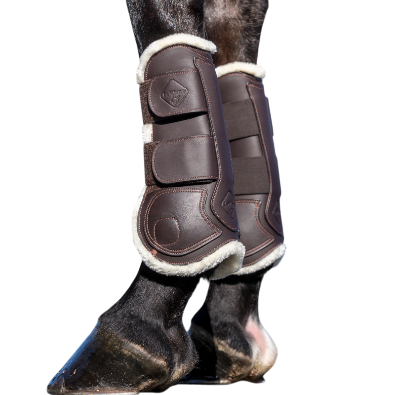 Lemieux - Guêtres ouvertes tendons Capella Comfort marron | - Ohlala