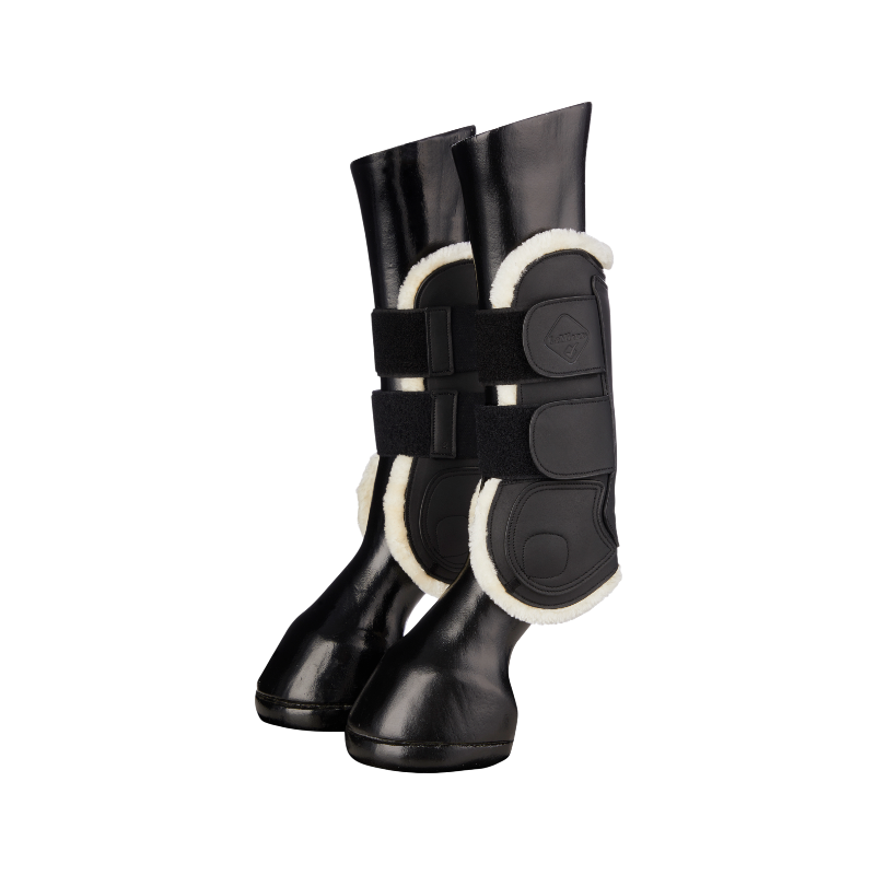 Lemieux - Guêtres ouvertes tendons Capella Comfort noir | - Ohlala