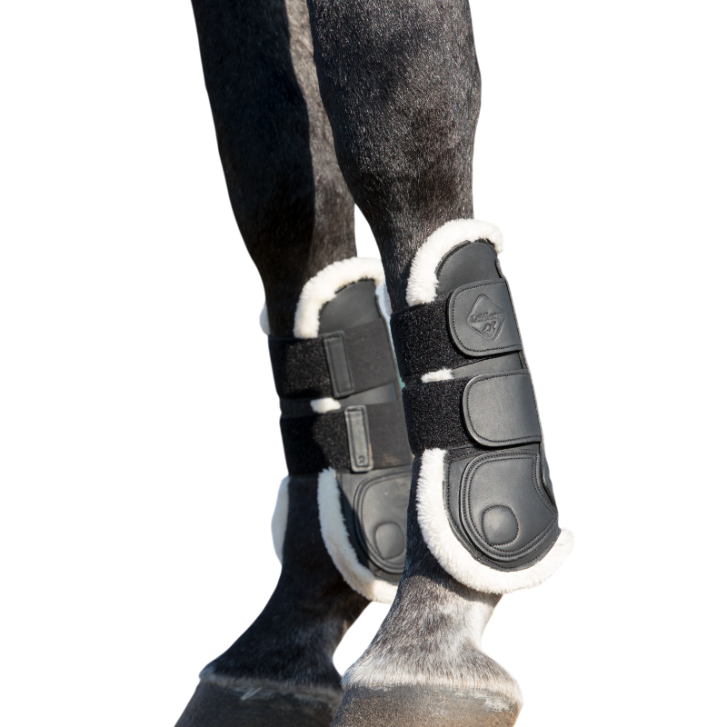 Lemieux - Guêtres ouvertes tendons Capella Comfort noir | - Ohlala