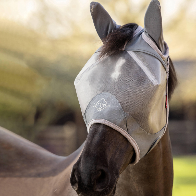 Lemieux - Masque anti-mouches ArmourShield Pro Half gris | - Ohlala