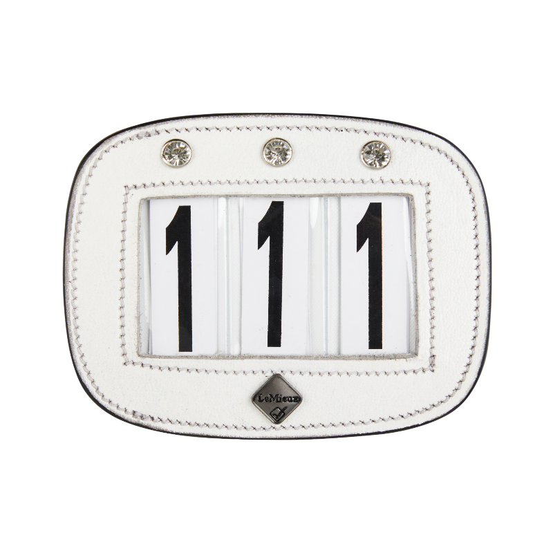 Lemieux - Porte-numéro pour selle Diamante blanc | - Ohlala