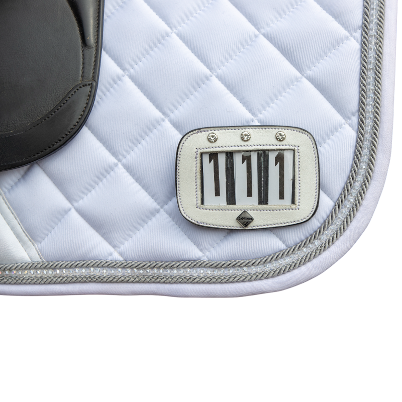 Lemieux - Porte-numéro pour selle Diamante blanc | - Ohlala