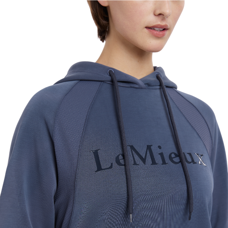 Lemieux - Sweat manches longues à capuche femme Nadine dusk blue | - Ohlala
