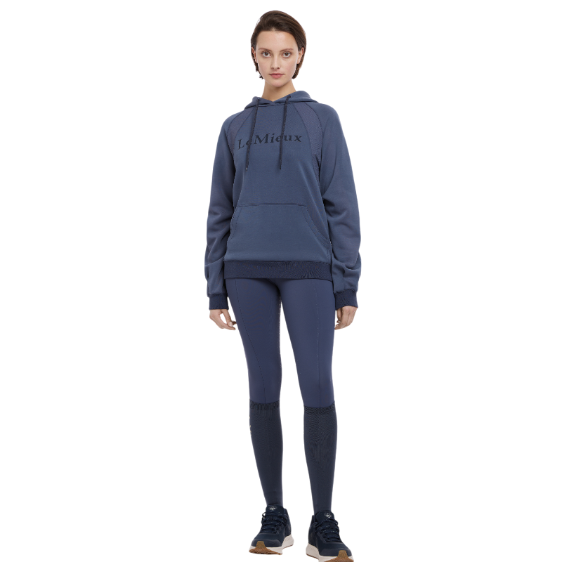 Lemieux - Sweat manches longues à capuche femme Nadine dusk blue | - Ohlala