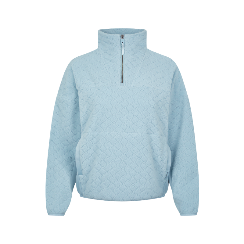 Lemieux - Sweat manches longues femme Dana quarter zip glacier | - Ohlala