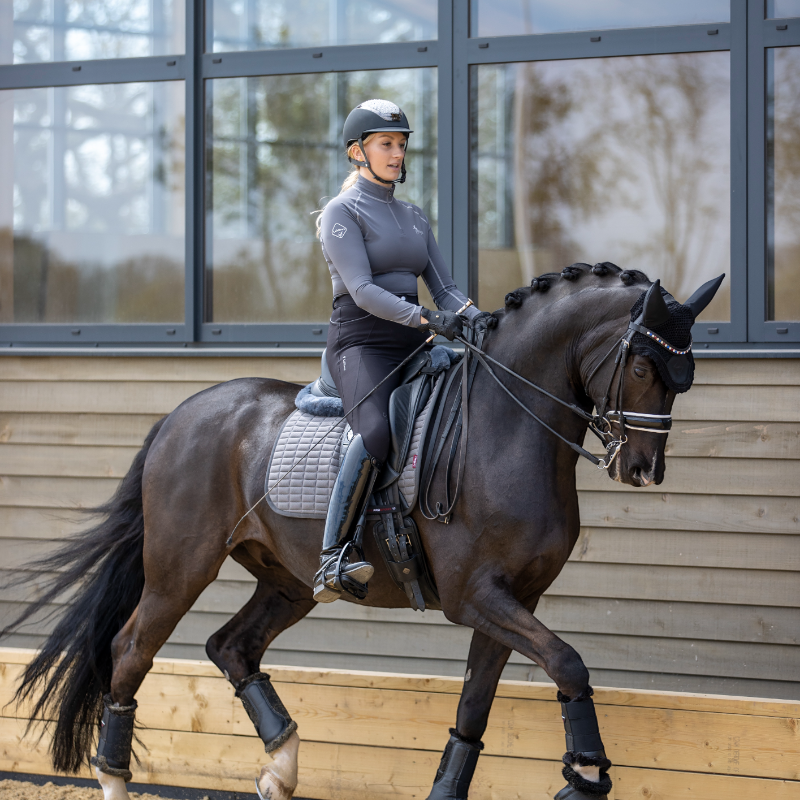 Lemieux - Tapis de dressage Self-Cool gris polaire | - Ohlala